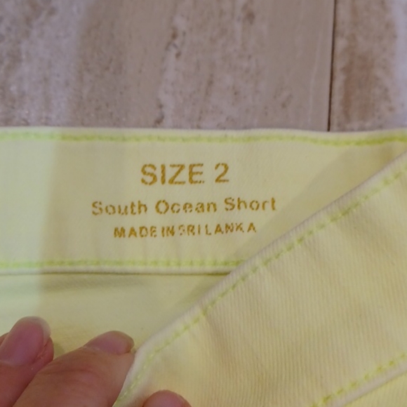 Lily Pulitzer Yellow Jean Shorts - Picture 2 of 9
